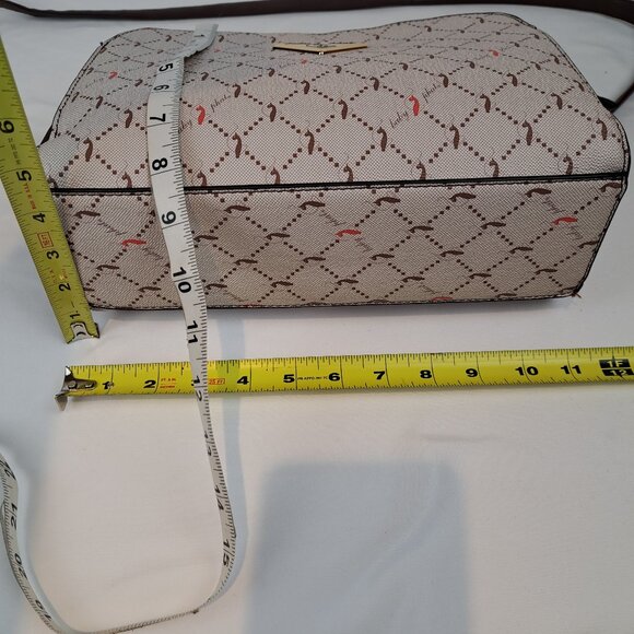 Baby Phat Cat Pattern Vegan Leather Multi Section Bag - Picture 14 of 16